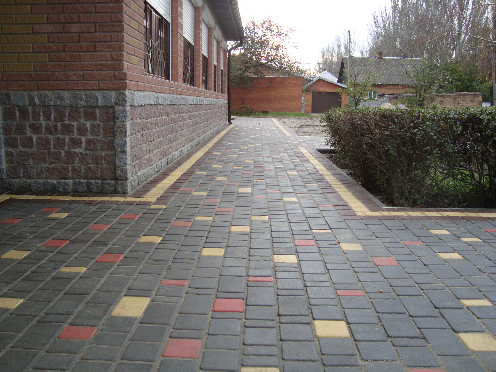 Укладка тротуарной плитки 